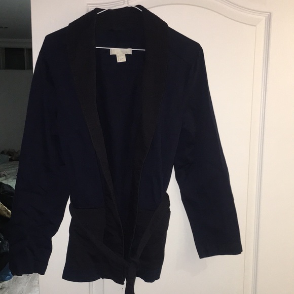 NWOT H&M DARK BLUE AND BLACK BLAZER - Picture 6 of 8